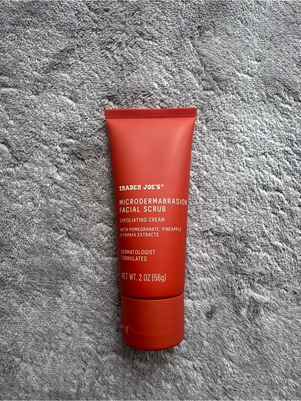 Trader Joe's Microdermabrasion Facial Scrub - Red Exfoliating Cream